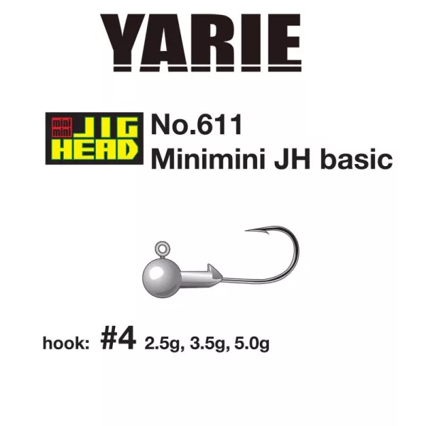 Yarie 611 Mini Basic 4 3.5gr Jig Head 5pcs