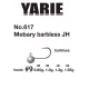 Yarie 617 Mebary Barbless 9 1.0gr Jig Head 5pc