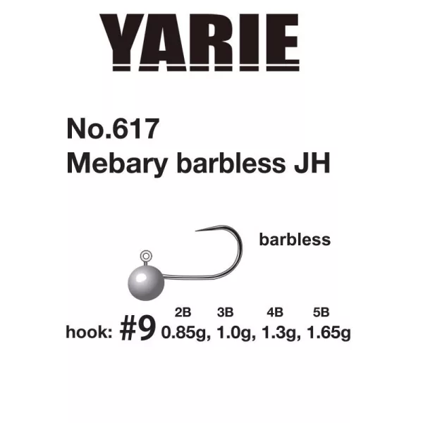 Yarie 617 Mebary Barbless 9 1,65gr Jig Head 5pcs