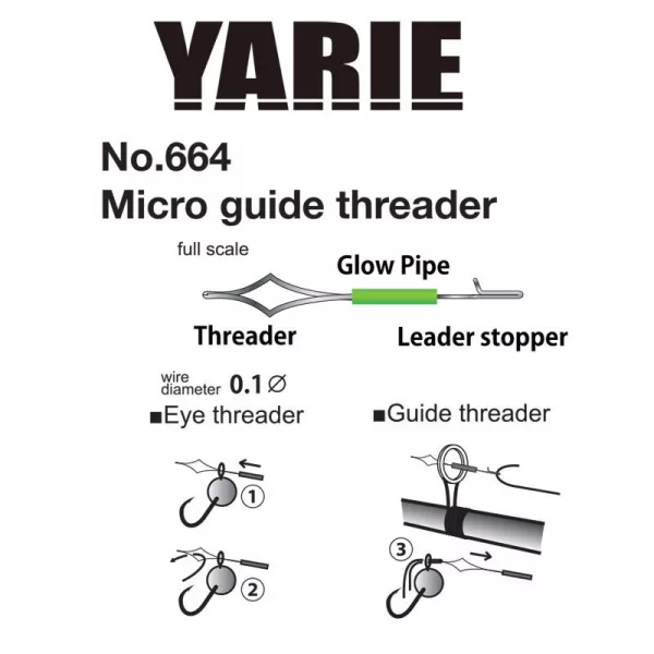 Yarie Micro Guide Threader Threading Needle 2pcs