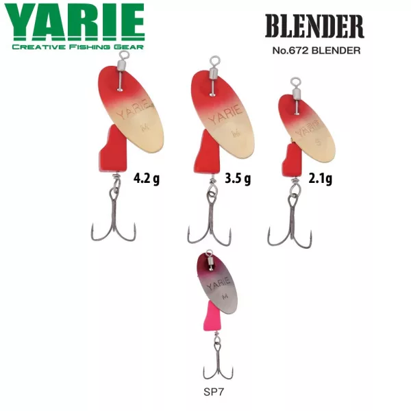 Yarie 672 Blender 3.5gr SP7 Pink/Pink Spinner
