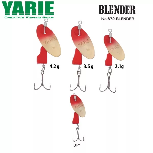 Yarie 672 Blender 4.2gr SP1 Red/Red Spinner