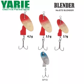 Yarie 672 Blender 4.2gr SP10 Blue Silver Spinner