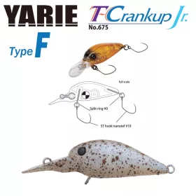   Yarie T-Crankup Jr 675 Type F 2,8cm 1,8gr C22 Tana Color Wobbler