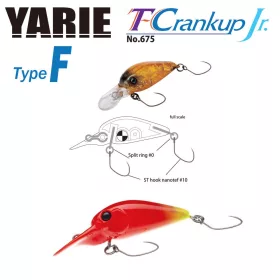   Yarie 675 T-Crankup Jr Type F 2.8cm 1.8gr C23 Eliringo Wobbler