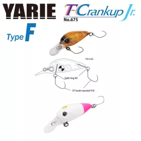   Yarie 675 T-Crankup Jr Type F 2.8cm 1.8gr C25 Siro Pino Wobbler