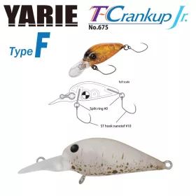 Yarie T-Crankup Jr 675 Type F 2,8cm 1,8gr C3 Akayari Wobbler