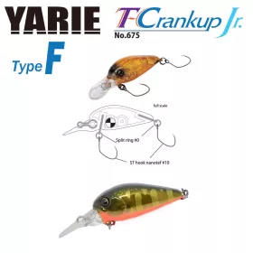   Yarie 675 T-Crankup Jr Type F 2.8cm 1.8gr C33 Kurokin Yamame MG Wobbler