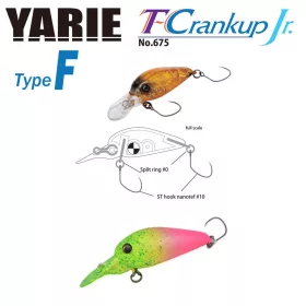   Yarie 675 T-Crankup Jr Type F 2.8cm 1.8gr C34 Go Go Chart Wobbler