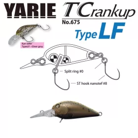 Yarie T-Crankup 675 Type LF 3.5cm 2.6gr C28 CA Uny Wobbler