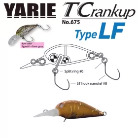   Yarie T-Crankup 675 Type LF 3,5cm 2,6gr C5 Mastupelle Wobbler