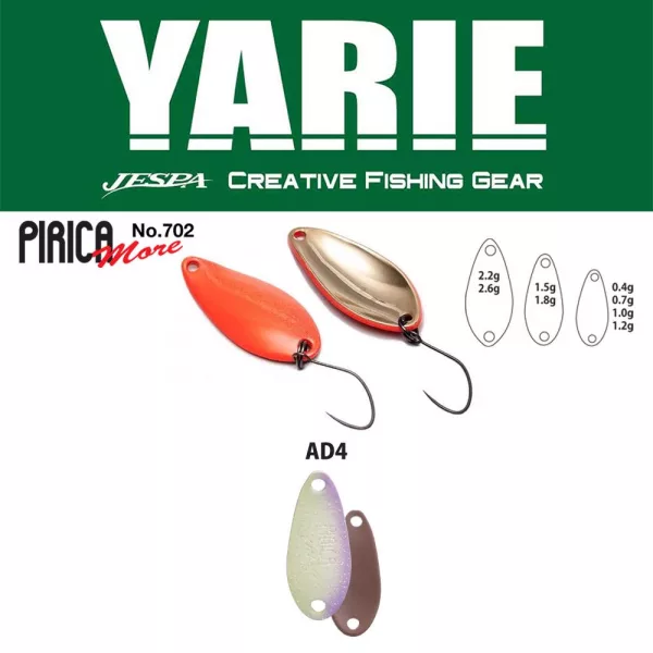 Yarie 702 Pirica More 1,0gr AD4 Milk Cocoa Spoon Lure