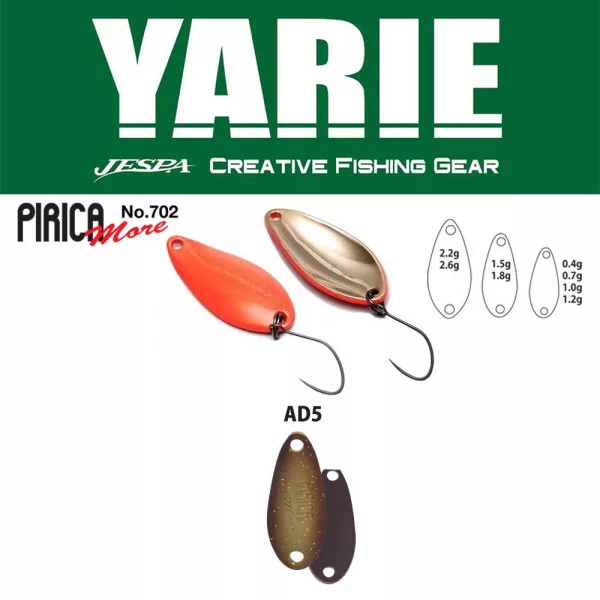 Yarie 702 Pirica More 1,0gr AD5 Algae Spoon Lure