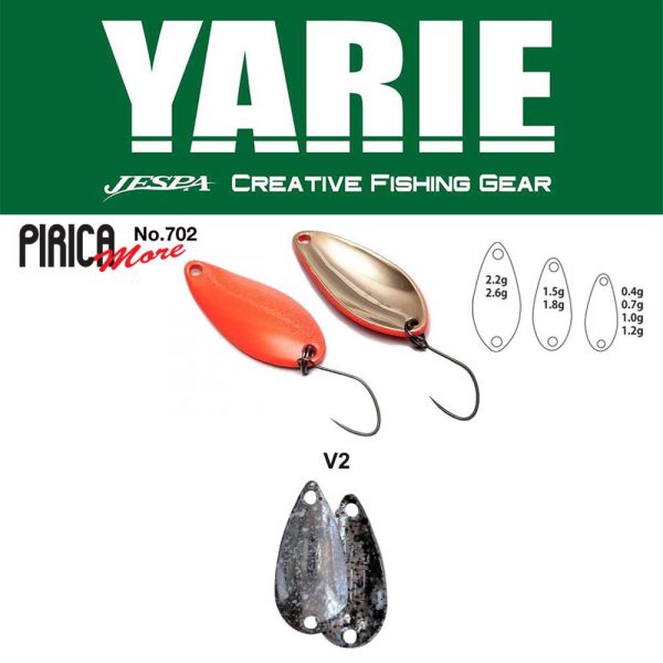 Yarie 702 Pirica More 1.0gr V2 Naive Silver Spoon Lure