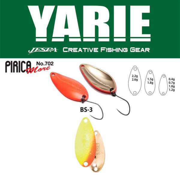 Yarie 702 Pirica More 1.5gr BS-3 First Lemon Spoon Lure