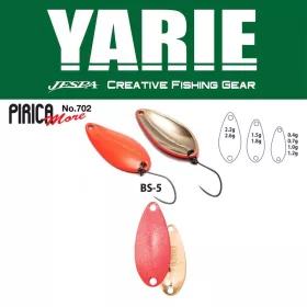Yarie 702 Pirica More 2.2gr BS-5 Matte Red Spoon Lure
