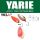 Yarie 702 Pirica More 2.2gr BS-5 Matte Red Spoon Lure
