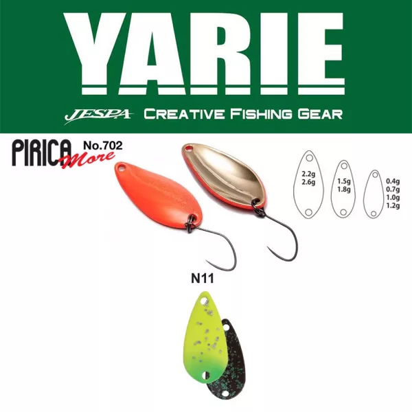 Yarie 702 Pirica More 2,2gr N11 Nanohana Spoon Lure