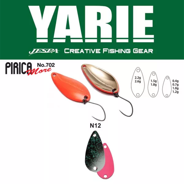 Yarie 702 Pirica More 2,2gr N12 Slash Pink Spoon Lure