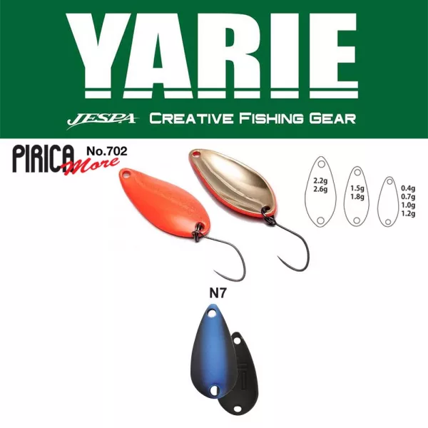 Yarie 702 Pirica More 2,2gr N7 Husky Eye Spoon Lure
