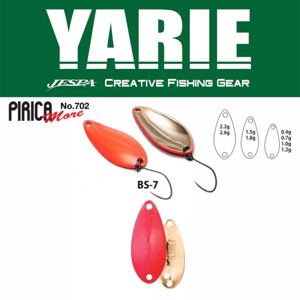 Yarie 702 Pirica More 2.6gr BS-7 Candy Pink Spoon Lure
