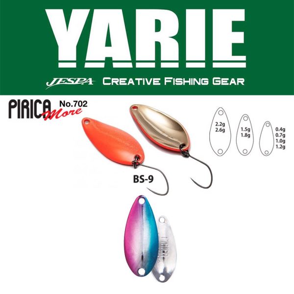 Yarie 702 Pirica More 2.6gr BS-9 Blue/Pink Spoon Lure
