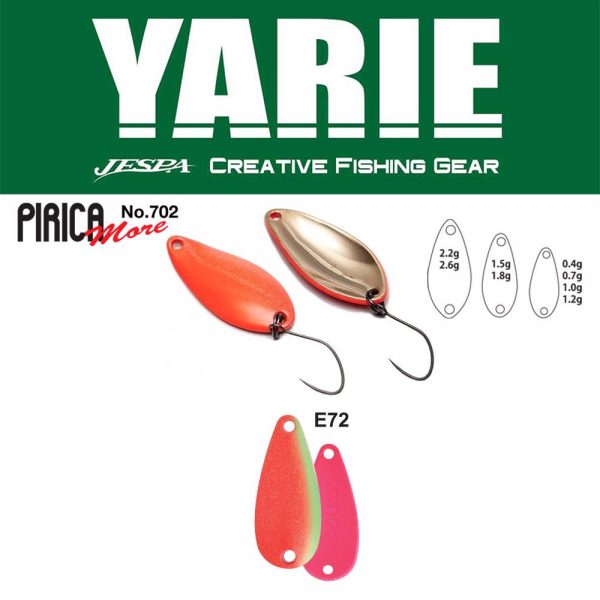 Yarie 702 Pirica More 2.6gr E72 Kids Plum Spoon Lure