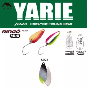 Yarie 704 Ringo Midi 1.8gr AD22 Saber Silver Spoon Lure