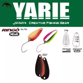 Yarie 704 Ringo Midi 1.8gr E67 Winner Brown Spoon Lure