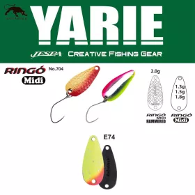 Yarie 704 Ringo Midi 1.8gr E74 Lemon Squash Spoon Lure