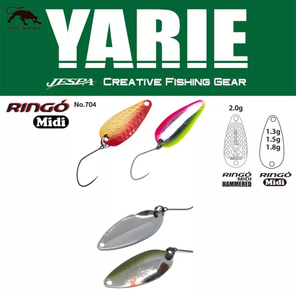 Yarie 704 Ringo Midi 1,8gr E83 Sabi Ayu Spoon Lure
