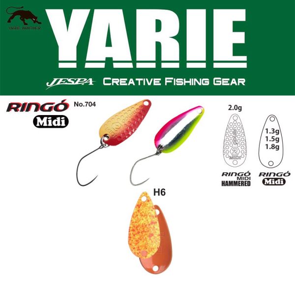 Yarie 704 Ringo Midi 1,8gr H6 Daidai Squash Spoon Lure
