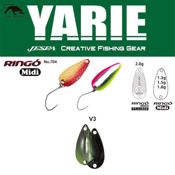 Yarie 704 Ringo Midi 1,8gr V3 Ayu Spoon Lure