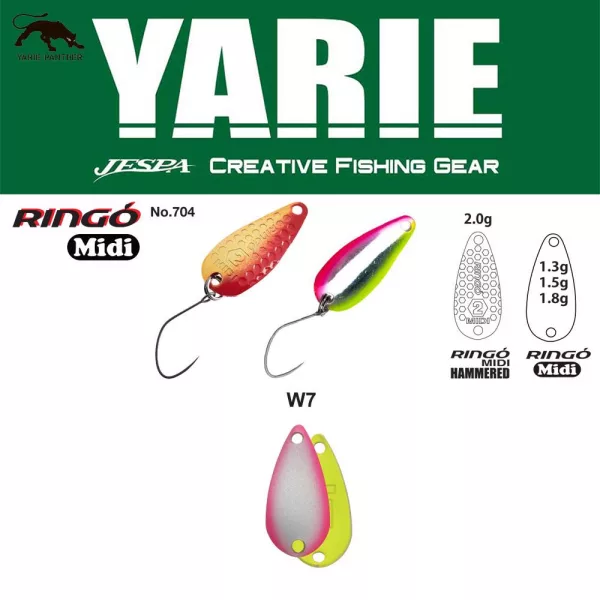 Yarie 704 Ringo Midi 1,8gr W7 WPN-N Spoon Lure