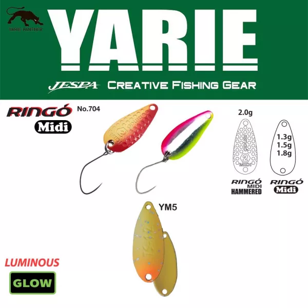 Yarie 704 Ringo Midi 1.8gr YM5 Fruit Mandarin Spoon Lure
