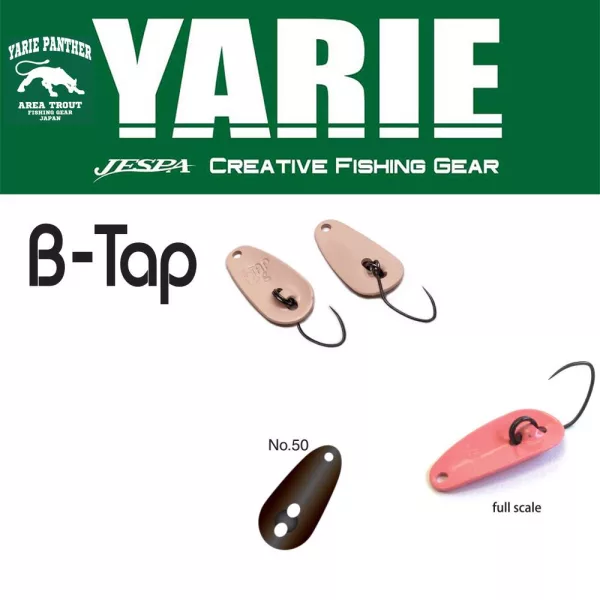 Yarie 705 B-Tap 1,2gr 50 Black Spoon Lure