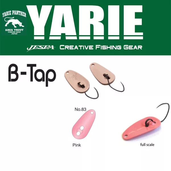 Yarie 705 B-Tap 1.2gr 83 Pink Spoon Lure