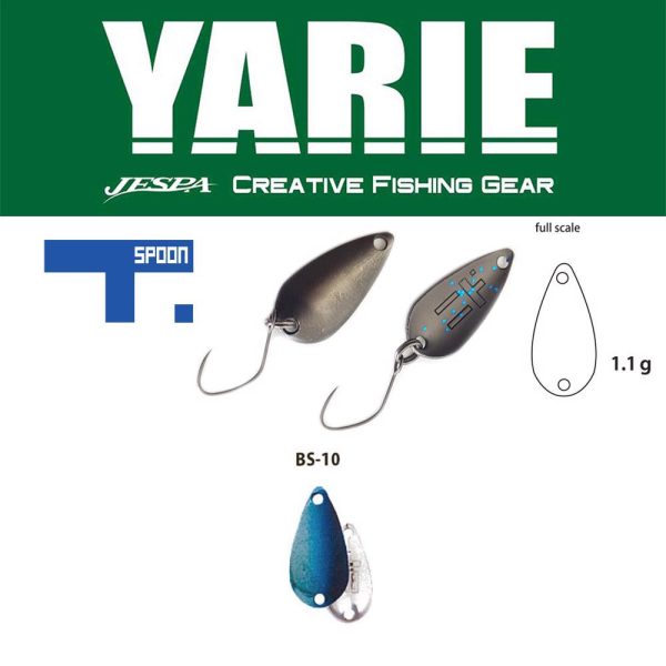 Yarie 706 T-Spoon 1,1gr BS10 Blue/Silver Spoon Lure