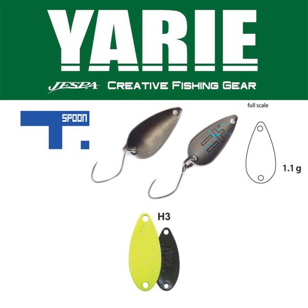 Yarie 706 T-Spoon 1,1gr H3 Chart Glitter Spoon Lure