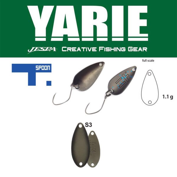 Yarie 706 T-Spoon 1,1gr S3 Decayed Leaf Spoon Lure