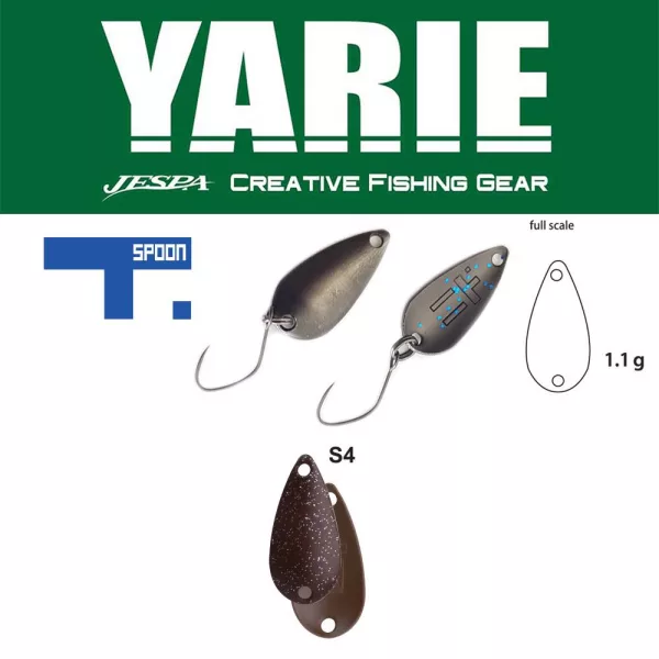 Yarie 706 T-Spoon 1.1gr S4 Marron Squash Spoon Lure