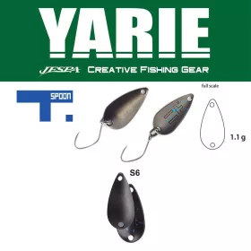 Yarie 706 T-Spoon 1.1gr S6 Ganmeta Jewel Spoon Lure