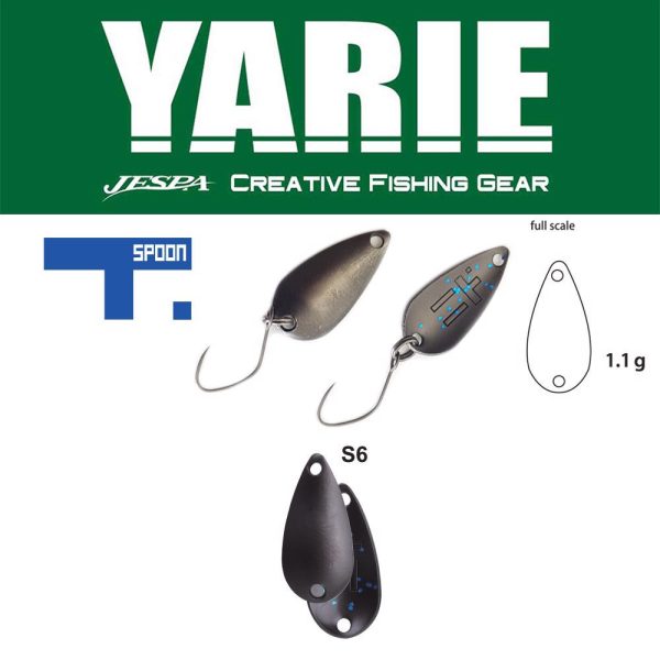Yarie 706 T-Spoon 1.1gr S6 Ganmeta Jewel Spoon Lure