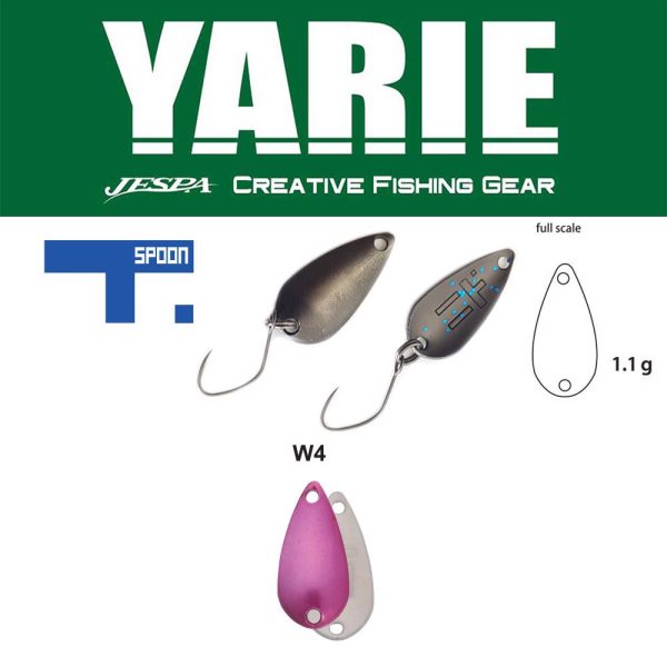 Yarie 706 T-Spoon 1,1gr W4 Norinori Pink Spoon Lure