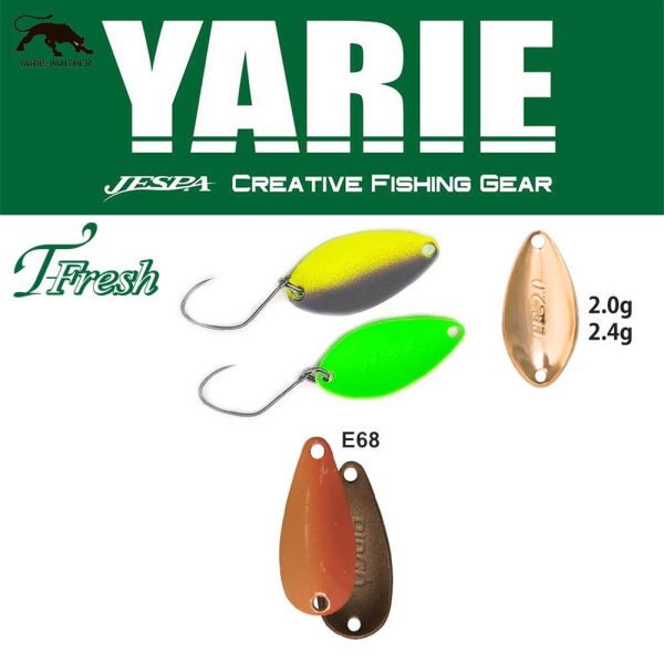 Yarie 708T T-Fresh 2.0gr E68 Caramel Gold Spoon Lure
