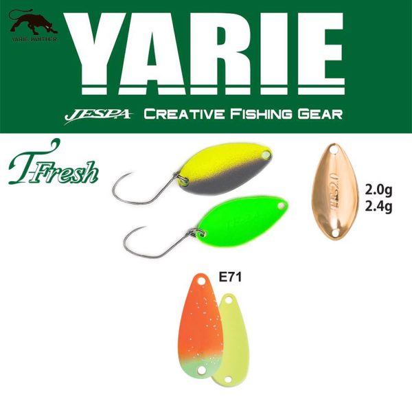 Yarie 708T T-Fresh 2,4gr E71 AG Carrot Spoon Lure