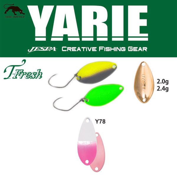 Yarie 708T T-Fresh 2,4gr Y78 Shiropino Spoon Lure