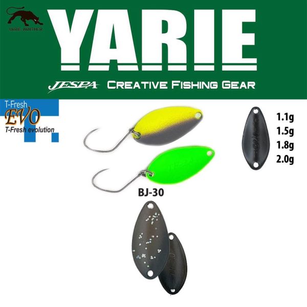 Yarie 710T T-Fresh Evo 1.1gr BJ-30 Toichigi Brown Spoon Lure