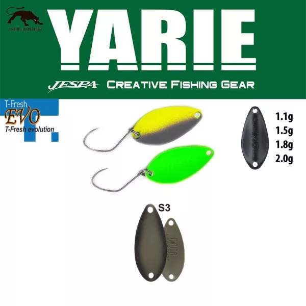 Yarie 710T T-Fresh Evo 1.1gr S3 Decayed Leaf Spoon Lure