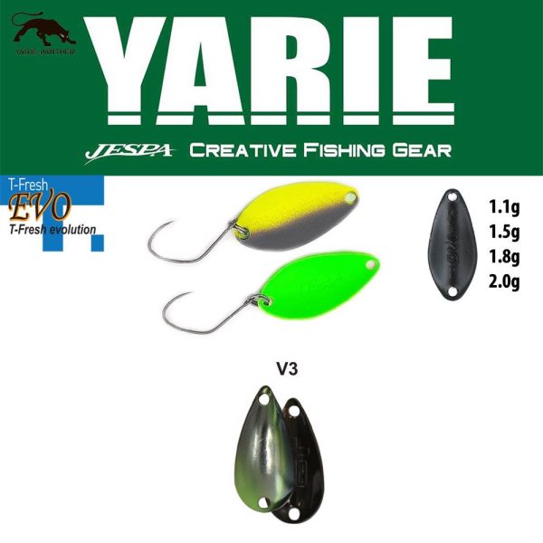 Yarie 710T T-Fresh Evo 1.1gr V3 Ayu Spoon Lure
